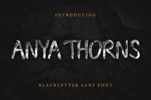 Anya Thorns: A Script Font with Character