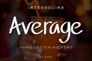 Average: A Versatile Script Font for Editorial Design