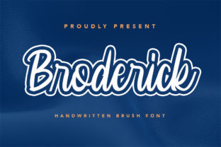 Broderick: A Versatile Script Font for Crafters and Creators