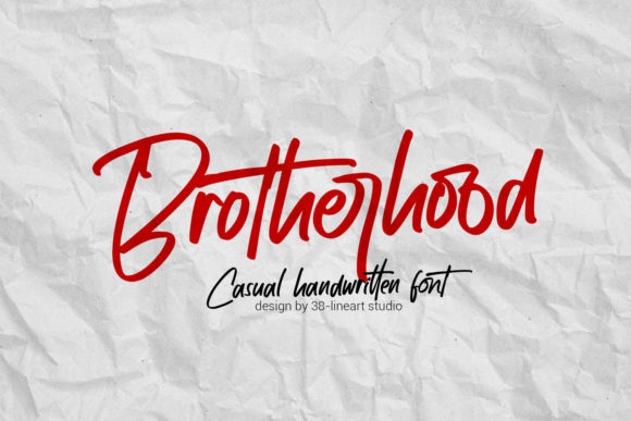 Brotherhood: The Bold Script Font for Creative Branding