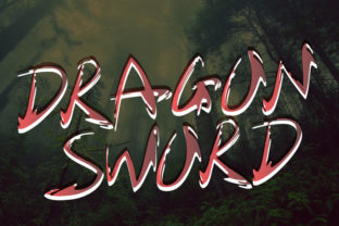 Dragon Sword: A Fantasy Script Font for Crafters