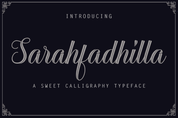 Enhance Your Brand with Sarahfadhilla Font