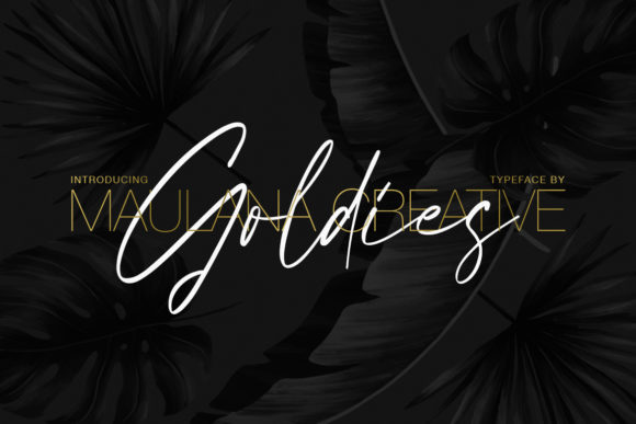 Goldies Signature: A Charming Script Font for Brand Design
