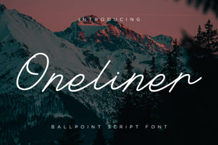 Oneliner: A Script Font for Elegant Branding