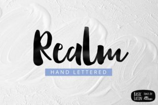 Realm: A Bouncy Handwritten Brush Font for Creative Projects