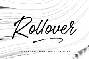 Rollover: A Bold Script Font for Editorial Design