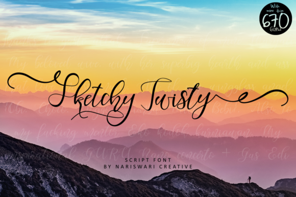 Sketchy Twisty: A Charming Script Font for Makers