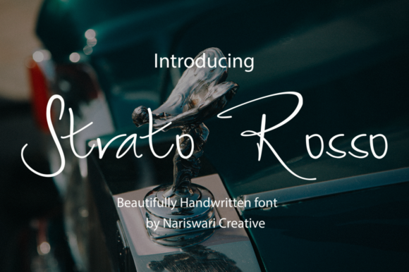 Strato Rosso: A Handwritten Font for Elegant Editorial Design